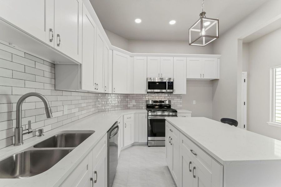 Furnished interior view inside a new home in , Houston (Image 9).