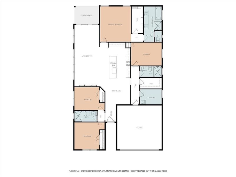 2D floor plan layout of this home in , Bastrop, TX (Image 4).