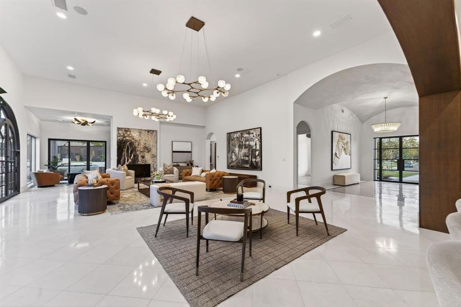 Furnished interior view inside a new home in , Dallas (Image 7).