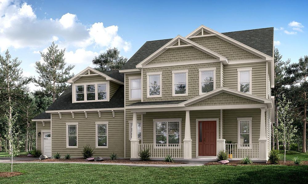 Representative exterior photo of a completed home built from the Princeton by Greybrook Homes in Harbor Watch, Statesville, NC (Image 31).