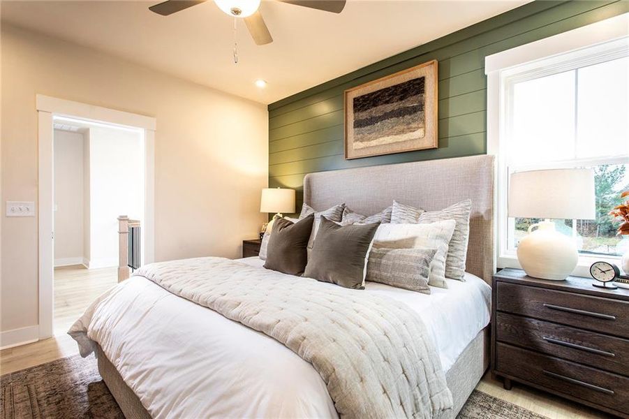 Furnished interior view inside a new home in Towne Village at Suwanee Dam, Sugar Hill (Image 26).
