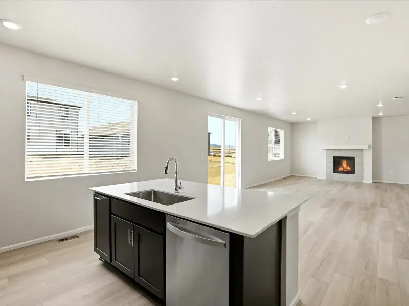 Furnished interior view inside a new home in Poudre Heights: The Alpine Collection, Windsor (Image 4).
