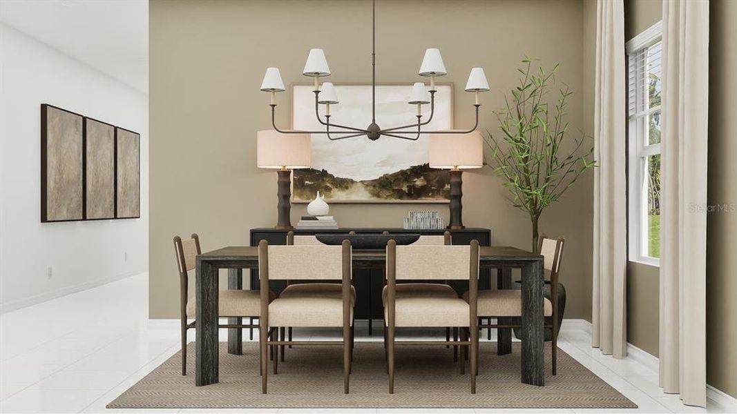 Furnished interior view inside a new home in Island Lakes at Coco Bay, Englewood (Image 5).