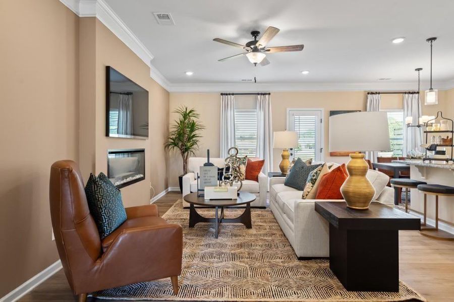 Furnished interior view inside a new home in Franklin Manor, Lawrenceville (Image 4).