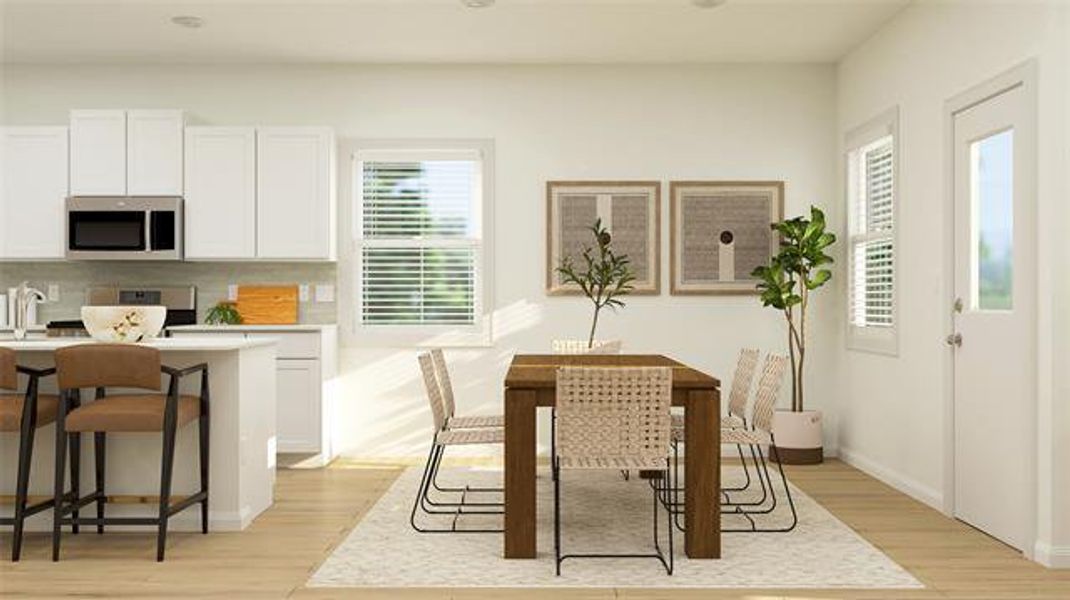 Furnished interior view inside a new home in Meadowlark Preserve: Highlands Collection, Pflugerville (Image 14).