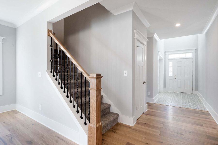 Representative unfurnished interior of a home built from the Austin by Caviness & Cates Communities in Bartlett Manor, Youngsville (Image 97).