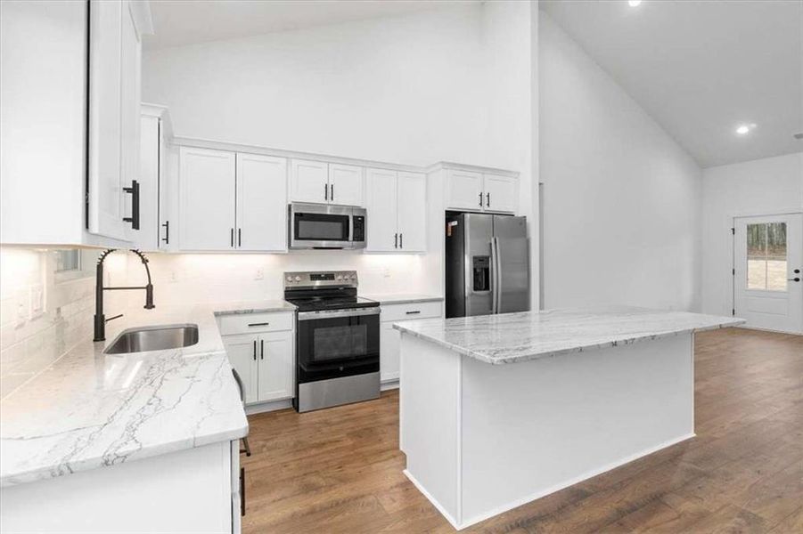 Furnished interior view inside a new home in , Monroe (Image 10).