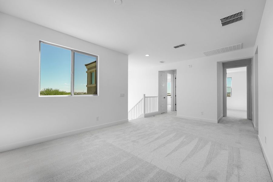 Representative unfurnished interior of a home built from the Lowell by Taylor Morrison in Combs Ranch Landmark Collection, San Tan Valley (Image 20).
