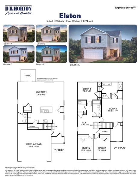 2D floor plan layout of this home in Chandler Pointe, Rural Hall, NC (Image 1).