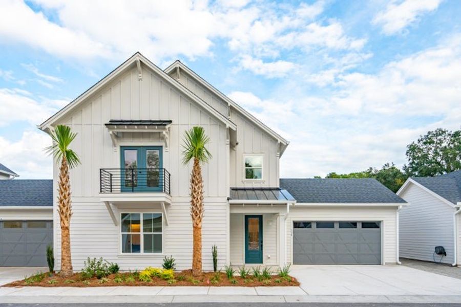 Representative exterior photo of a completed home built from the The Beaujolais by New Leaf Builders in Hayes Park, Johns Island, SC (Image 1). Representative exterior photo of a completed home built from the The Beaujolais by New Leaf Builders in Hayes Park, Johns Island, SC (Image 1).