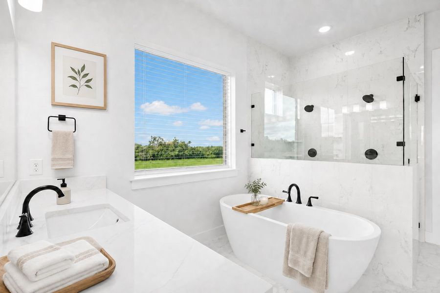 Furnished interior view inside a new home in Leander Estates, Leander (Image 11).