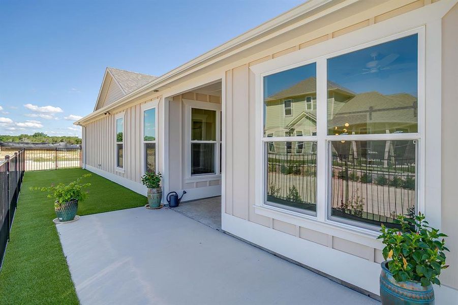Exterior details and patio area of a home in , Granbury (Image 24). Exterior details and patio area of a home in , Granbury (Image 24).