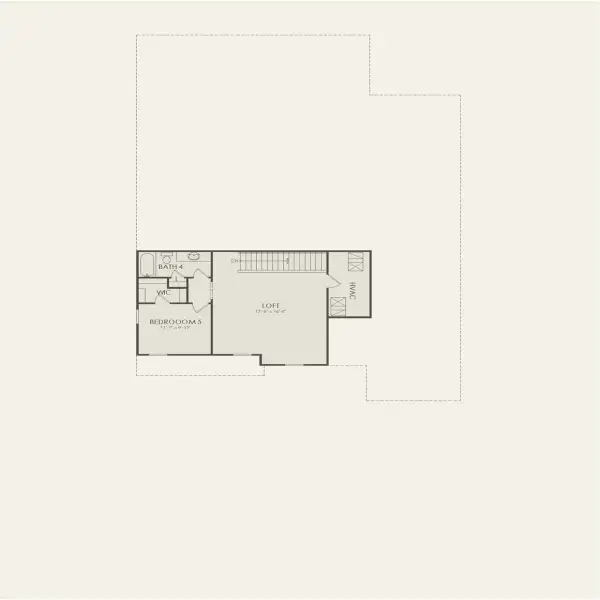 2D floor plan layout for the Mahogany Grand by Pulte Homes in Highland Pines, Leesburg, FL (Image 4).