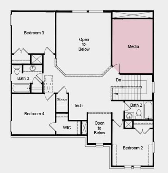 Structural options added include: Gourmet kitchen, downstairs bedroom, downstairs full bathroom, slid-in tub at primary bath, 12' pop up ceilings at primary suite, and media room.