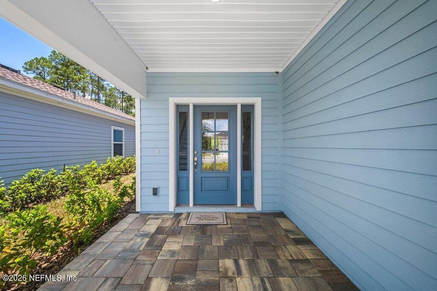 Exterior details and patio area of a home in TrailMark, St. Augustine (Image 3). Exterior details and patio area of a home in TrailMark, St. Augustine (Image 3).