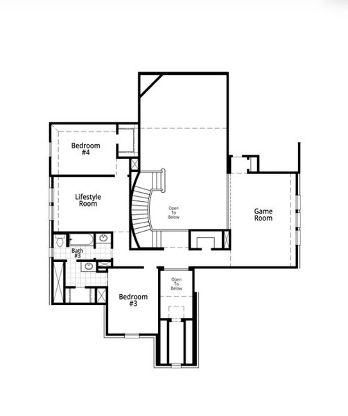 2D floor plan layout for the Sheffield by Highland Homes in Meraki: 60ft. lots, Forney, TX (Image 3). 2D floor plan layout for the Sheffield by Highland Homes in Meraki: 60ft. lots, Forney, TX (Image 3).