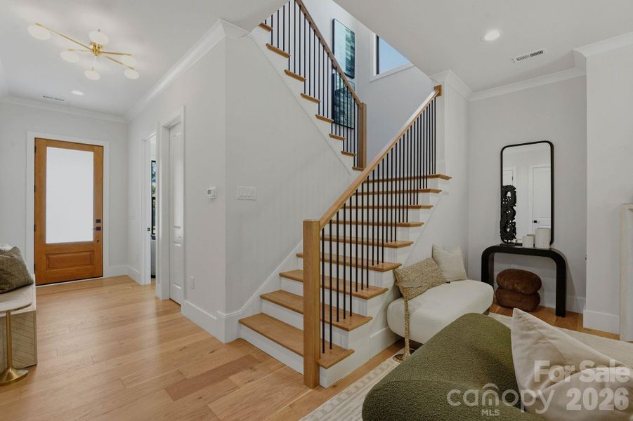 Furnished interior view inside a new home in , Charlotte (Image 35).