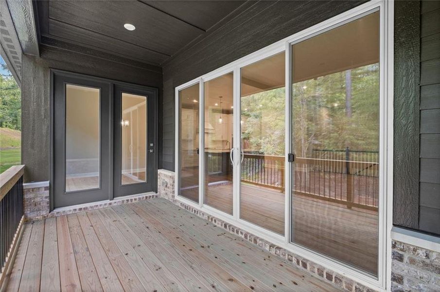 Exterior details and patio area of a home in Governor’s Preserve, Canton (Image 24).