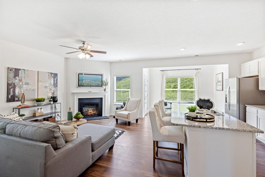 Representative furnished interior of a home built from the Salem by D.R. Horton in The Ridge at Neals Landing, Knoxville (Image 4).