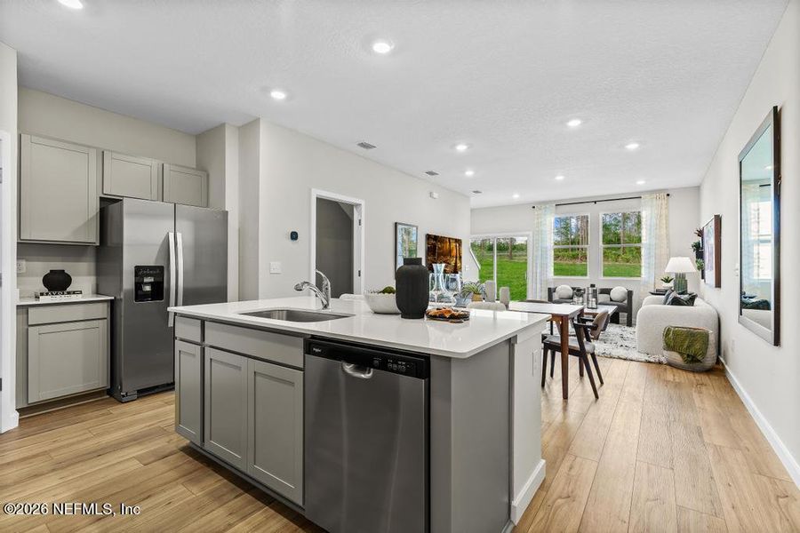 Furnished interior view inside a new home in , Jacksonville (Image 9). Furnished interior view inside a new home in , Jacksonville (Image 9).