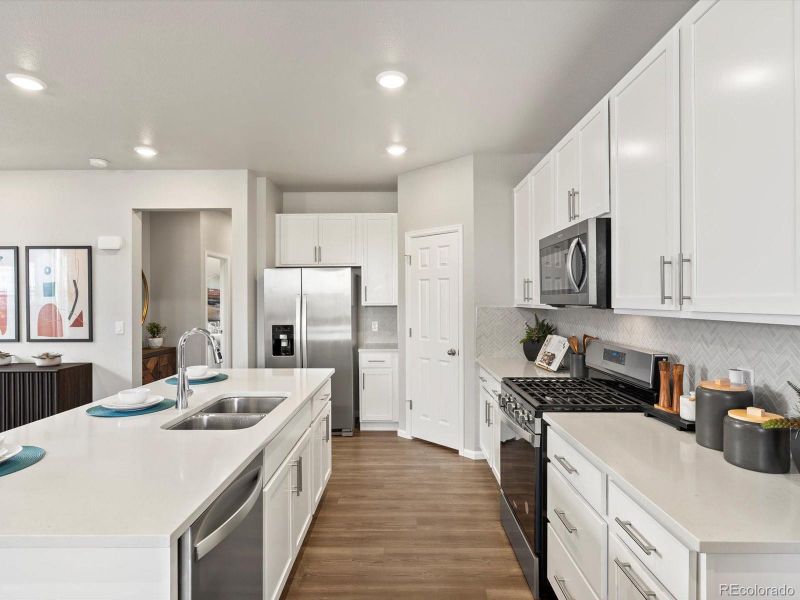 Furnished interior view inside a new home in , Aurora (Image 23).