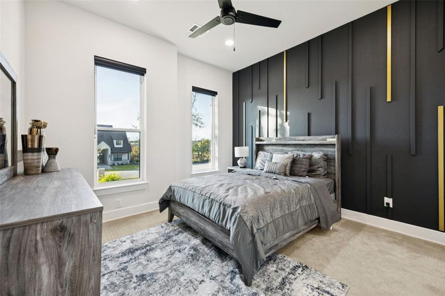 Furnished interior view inside a new home in , Flower Mound (Image 30).