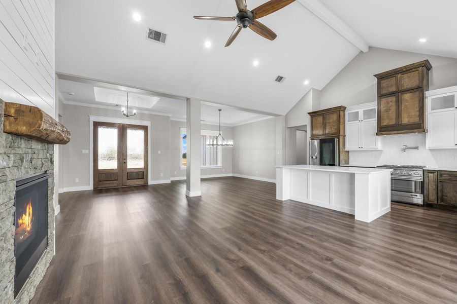 Furnished interior view inside a new home in , New Waverly (Image 15).