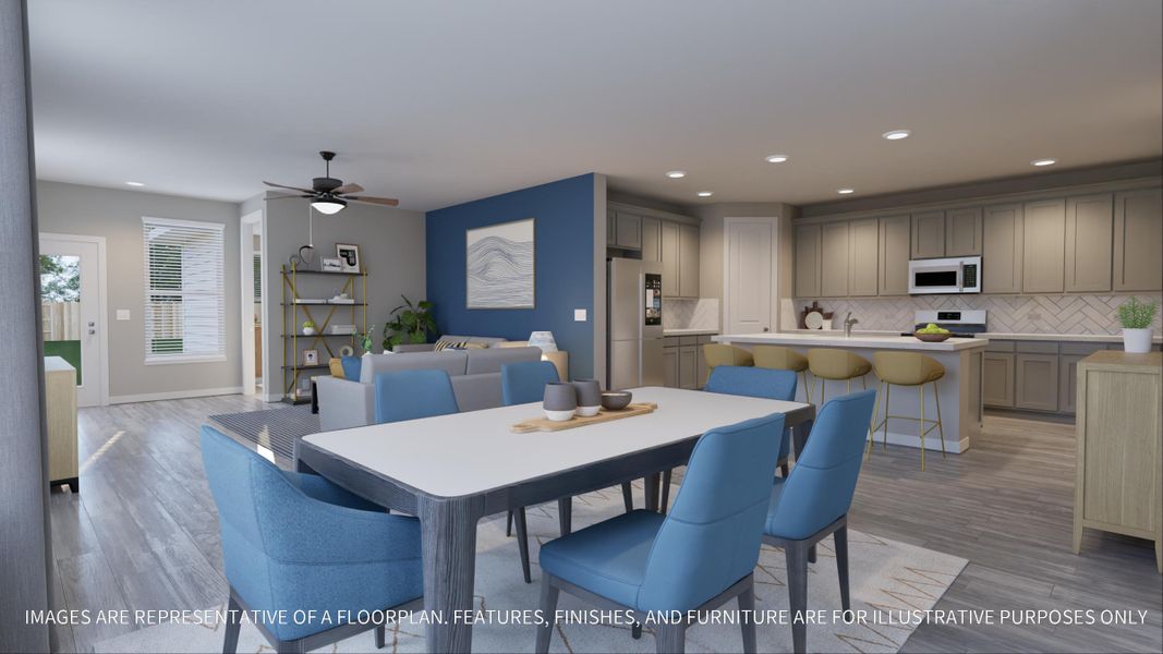 Furnished interior view inside a new home in Emberly  45', Beasley (Image 25).