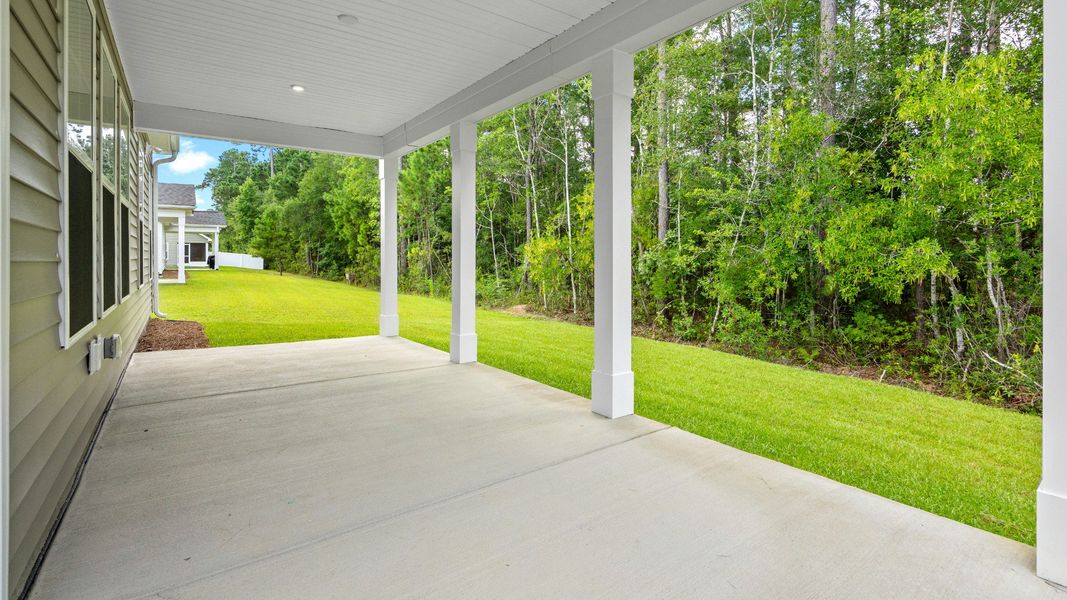 Covered Rear Porch