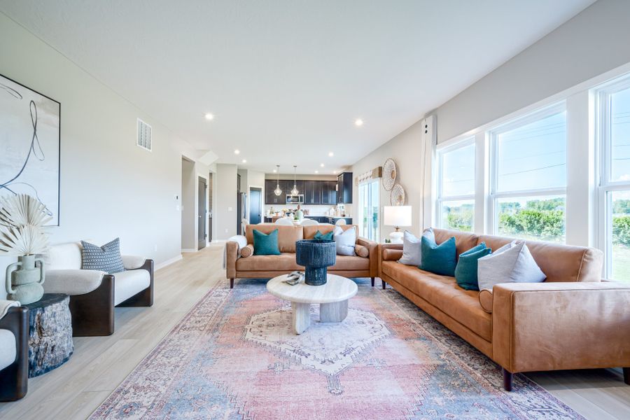 Representative furnished interior of a home built from the Yosemite by Fischer Homes in Twin Lakes, Hoschton (Image 13).