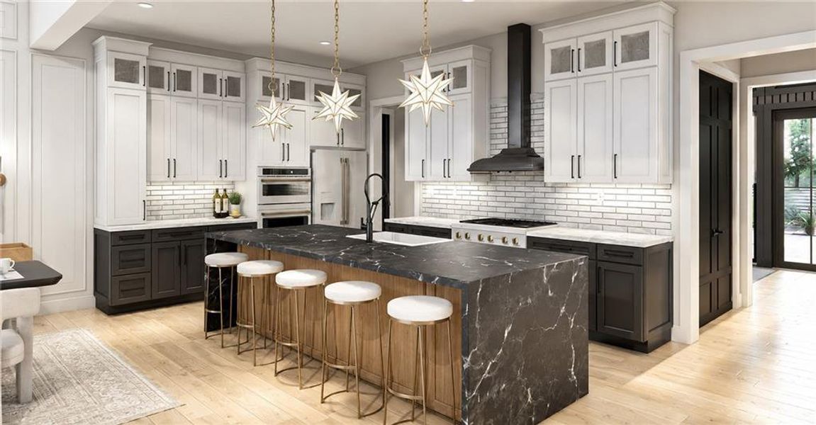 Furnished interior view inside a new home in , Atlanta (Image 20).