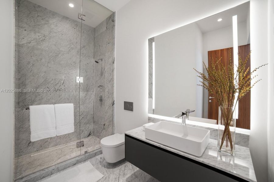 Furnished interior view inside a new home in , Miami (Image 19).