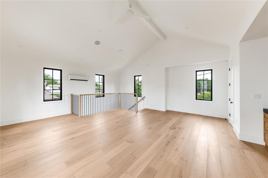 Guest space above garage