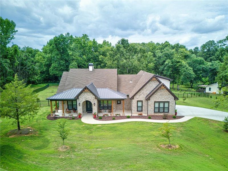 Front exterior of a new home in , Jefferson, GA, highlighting curb appeal (Image 1). Front exterior of a new home in , Jefferson, GA, highlighting curb appeal (Image 1).