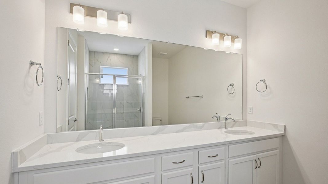 Furnished interior view inside a new home in Isla Mirada, San Antonio (Image 31).