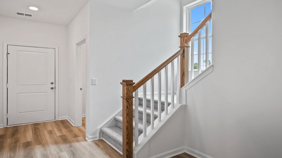 Bright foyer entry welcomes you into the Pritchard