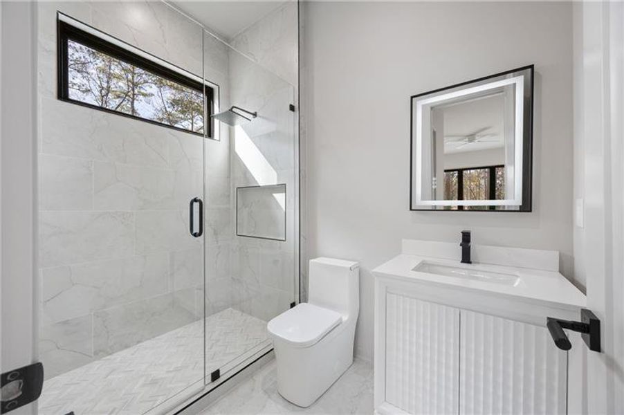 Furnished interior view inside a new home in , Sandy Springs (Image 49).