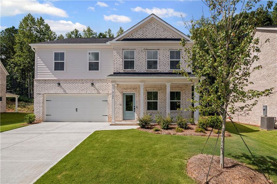 Front exterior of a new home in Briar Creek, Atlanta, GA, highlighting curb appeal (Image 2).