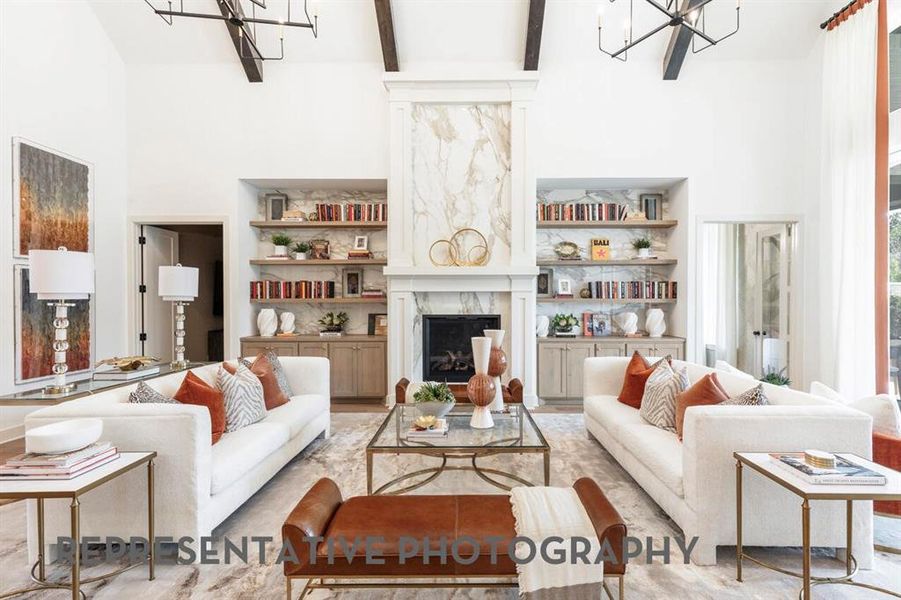 Furnished interior view inside a new home in Furst Ranch, Flower Mound (Image 11).