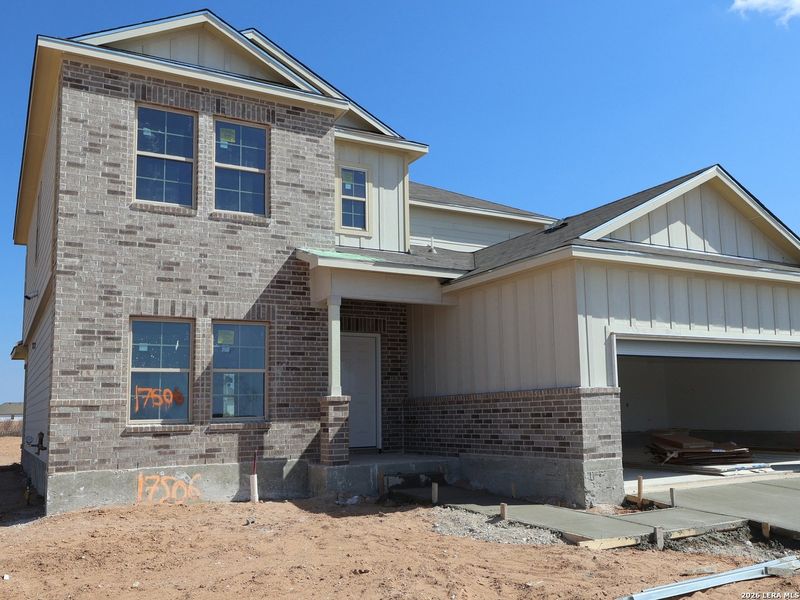 In-progress construction of a new home in Hickory Ridge, Elmendorf, TX (Image 25).