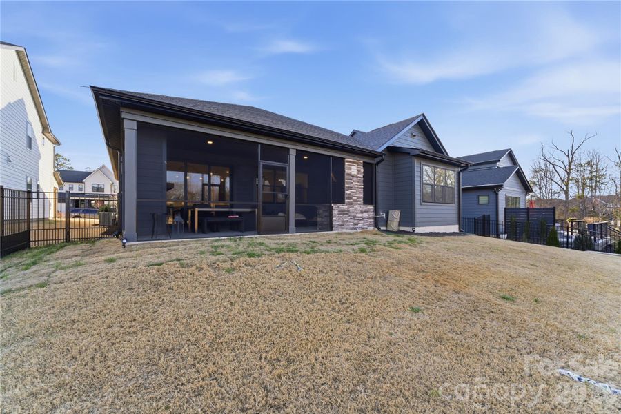 Exterior details and patio area of a home in Windell Woods, Tega Cay (Image 28).