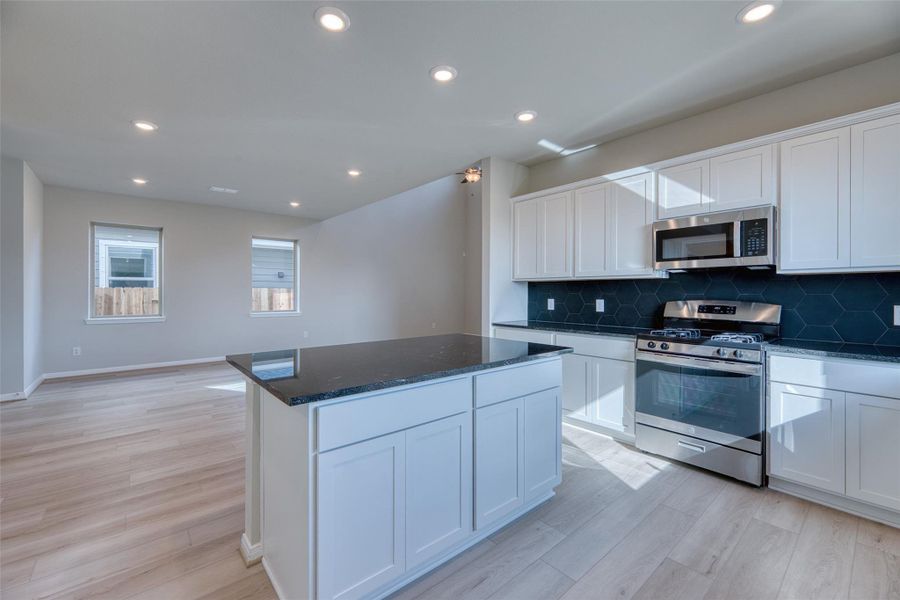 Furnished interior view inside a new home in Aldeana - Tejas Collection, Bonney (Image 8).