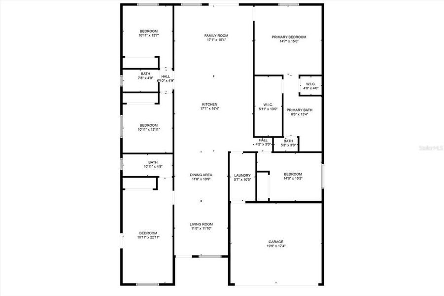 2D floor plan layout of this home in , Punta Gorda, FL (Image 3).