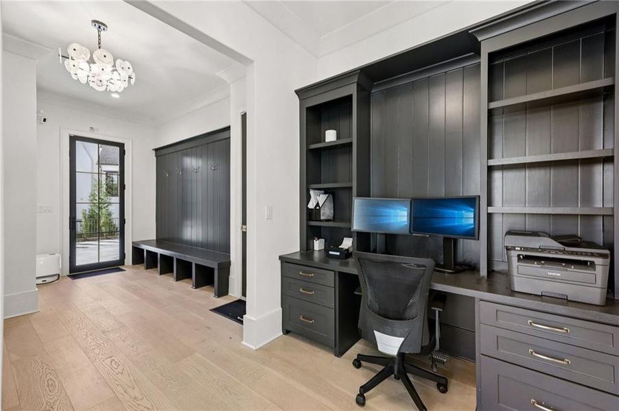 Furnished interior view inside a new home in , Suwanee (Image 66).