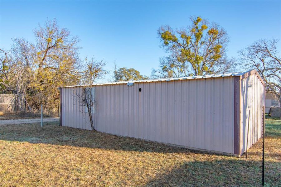 Exterior details and patio area of a home in , Brownwood (Image 12). Exterior details and patio area of a home in , Brownwood (Image 12).