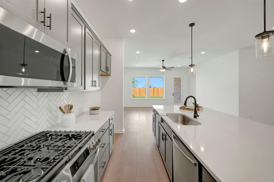 Furnished interior view inside a new home in Jordan Ranch - Terrace Collection, Fulshear (Image 14).