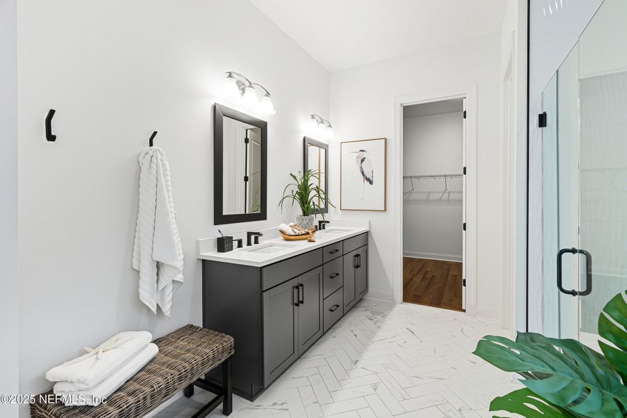 Furnished interior view inside a new home in , St. Johns (Image 29).