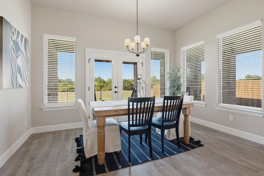 Furnished interior view inside a new home in , Burleson (Image 16).