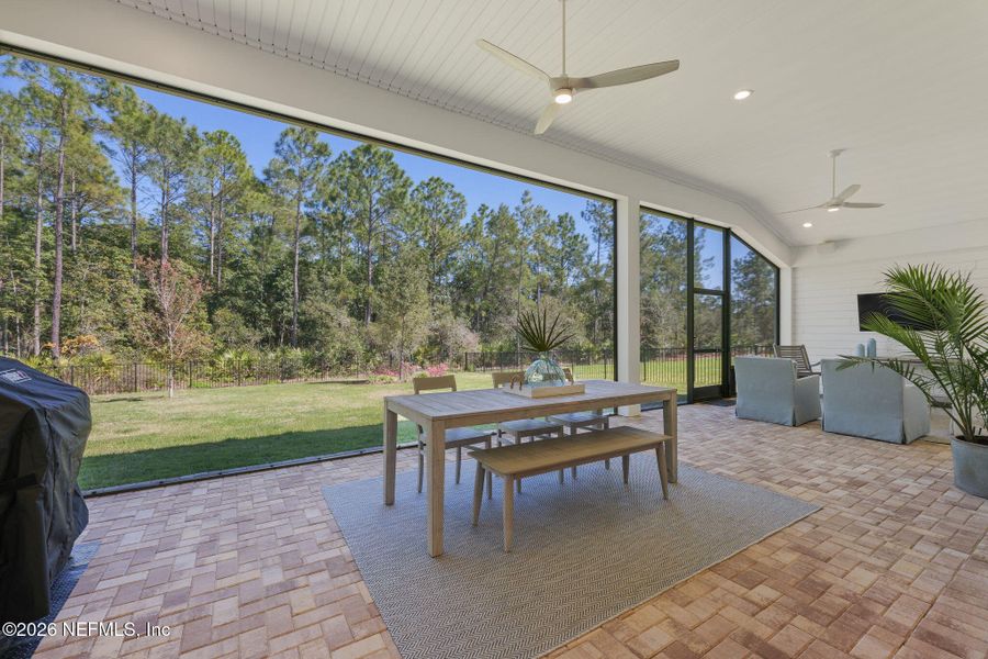 Exterior details and patio area of a home in Nocatee, Ponte Vedra (Image 32).