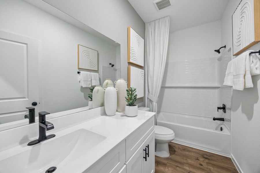 Representative furnished interior of a home built from the Chatfield by Centex in Mavera, Conroe (Image 3).